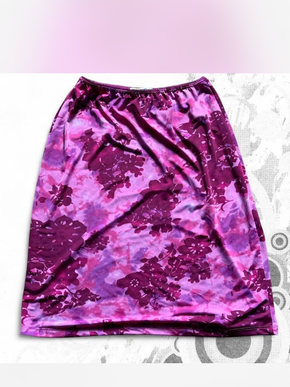 Paris Blues Purple Floral Midi Skirt